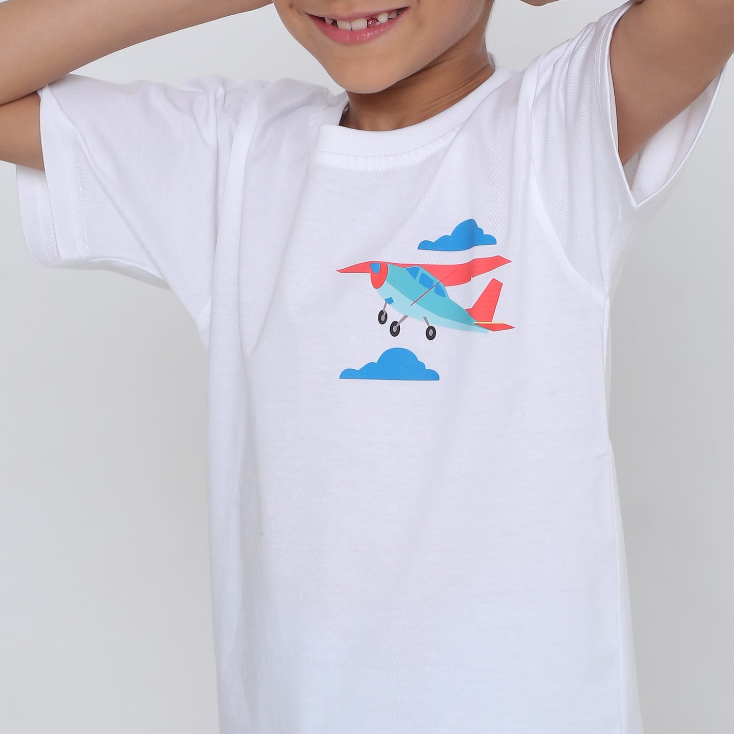 Aeroplane print t-shirt pyjama set