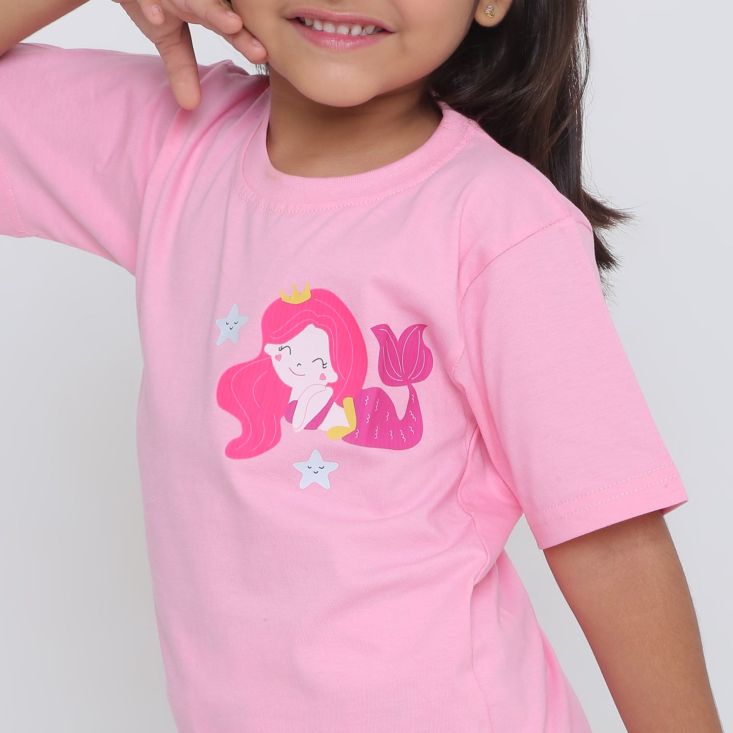 Mermaid t-shirt with white pyjama