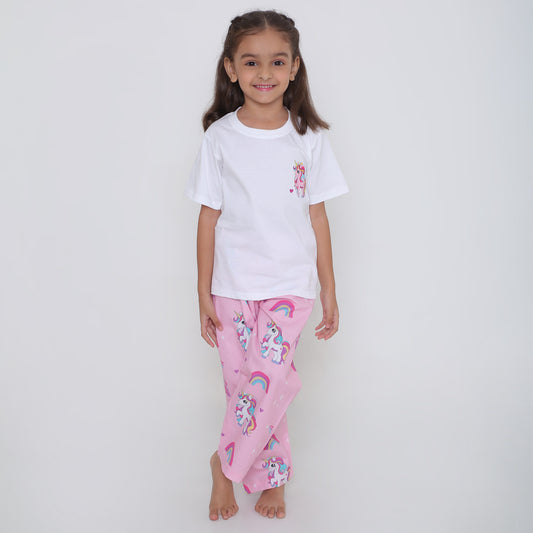 Unicorn t-shirt pyjama set
